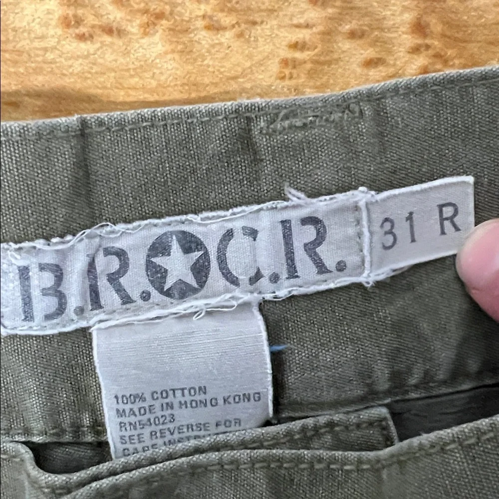 Vintage Banana Republic Civilian Reserve Cargo Pants Army Green Mens 31 80s 90s